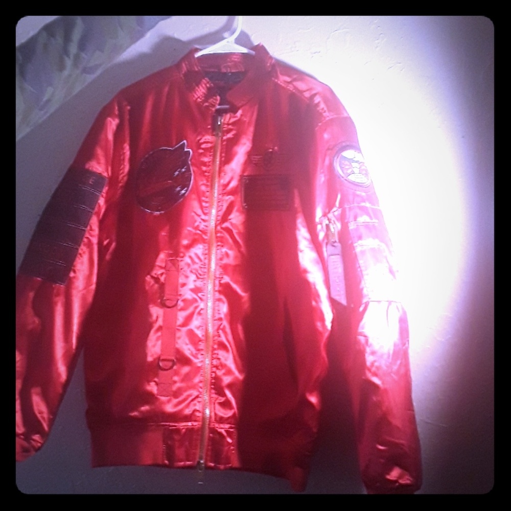 A red leather american heritage jacket